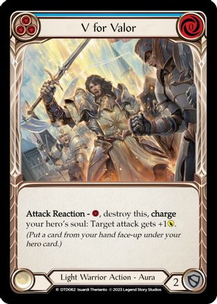 V for Valor (Blue) (DTD062) Rainbow Foil - Dusk till Dawn