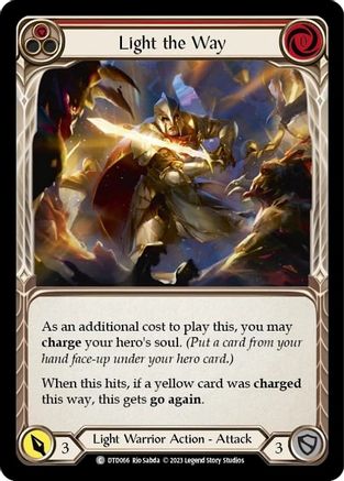 Light the Way (Red) (DTD066) Rainbow Foil - Dusk till Dawn