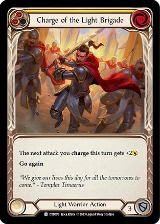 Charge of the Light Brigade (Yellow) (DTD073) Rainbow Foil - Dusk till Dawn