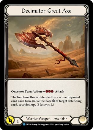 Decimator Great Axe (DTD205) Cold Foil - Dusk till Dawn
