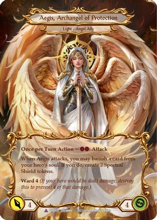 Figment of Protection // Aegis, Archangel of Protection (Marvel) (DTD007) Cold Foil - Dusk till Dawn