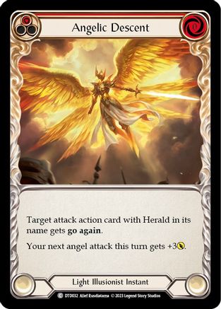 Angelic Descent (Red) (DTD032) Rainbow Foil - Dusk till Dawn