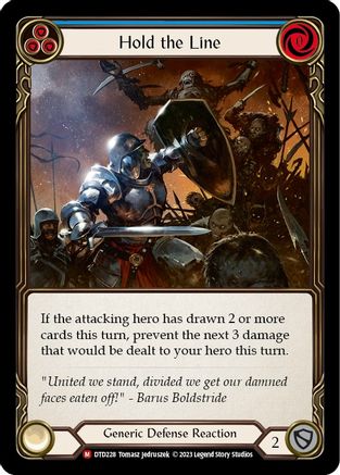 Hold the Line (DTD228) Rainbow Foil - Dusk till Dawn