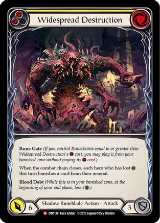Widespread Destruction (DTD138) Rainbow Foil - Dusk till Dawn