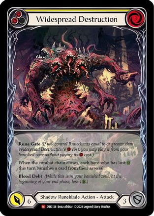 Widespread Destruction (Extended Art) (DTD138) Rainbow Foil - Dusk till Dawn