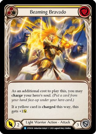 Beaming Bravado (Yellow) (DTD058) Rainbow Foil - Dusk till Dawn