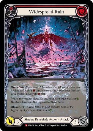 Widespread Ruin (Extended Art) (DTD139) Rainbow Foil - Dusk till Dawn