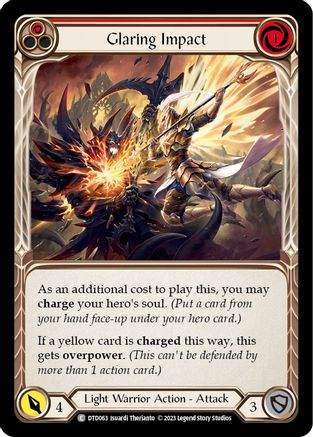 Glaring Impact (Red) (DTD063) Rainbow Foil - Dusk till Dawn