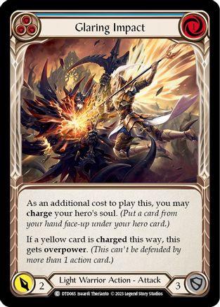 Glaring Impact (Blue) (DTD065) Rainbow Foil - Dusk till Dawn