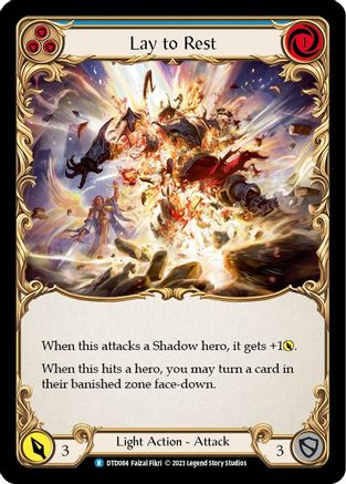 Lay to Rest (Blue) (DTD084) Rainbow Foil - Dusk till Dawn
