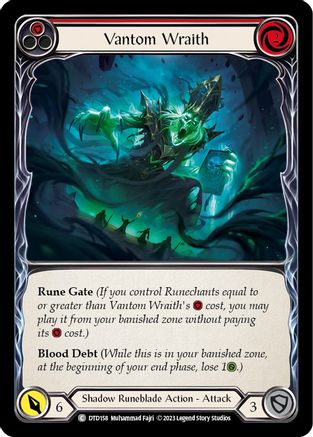Vantom Wraith (Red) (DTD158) Rainbow Foil - Dusk till Dawn