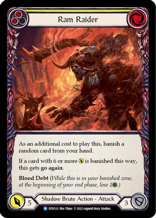 Ram Raider (Yellow) (DTD113) Rainbow Foil - Dusk till Dawn