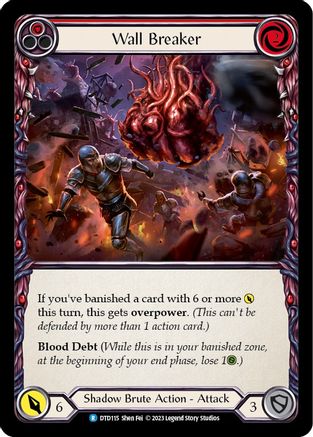 Wall Breaker (Red) (DTD115) Rainbow Foil - Dusk till Dawn