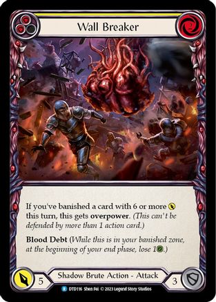 Wall Breaker (Yellow) (DTD116) Rainbow Foil - Dusk till Dawn