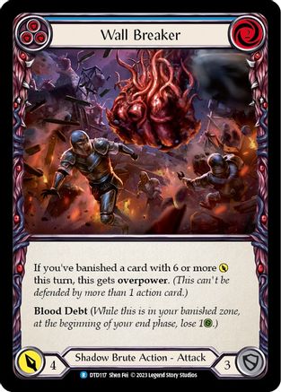 Wall Breaker (Blue) (DTD117) Rainbow Foil - Dusk till Dawn