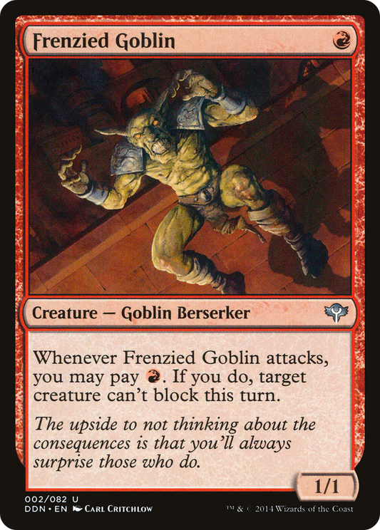 Frenzied Goblin [Duel Decks: Speed vs. Cunning]