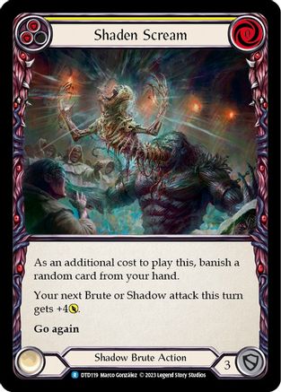 Shaden Scream (Yellow) (DTD119) Rainbow Foil - Dusk till Dawn