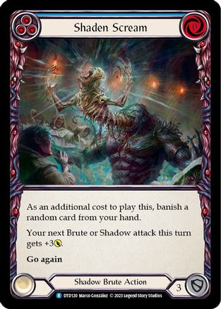 Shaden Scream (Blue) (DTD120) Rainbow Foil - Dusk till Dawn