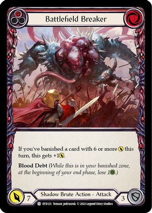 Battlefield Breaker (Red) (DTD121) Rainbow Foil - Dusk till Dawn