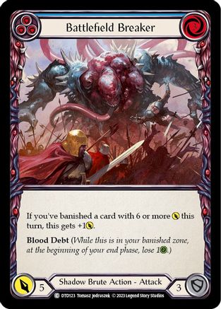 Battlefield Breaker (Blue) (DTD123) Rainbow Foil - Dusk till Dawn
