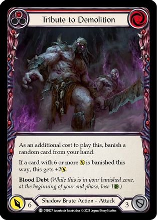 Tribute to Demolition (Red) (DTD127) Rainbow Foil - Dusk till Dawn