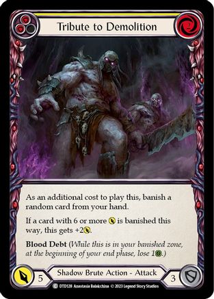 Tribute to Demolition (Yellow) (DTD128) Rainbow Foil - Dusk till Dawn