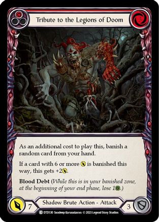 Tribute to the Legions of Doom (Red) (DTD130) Rainbow Foil - Dusk till Dawn