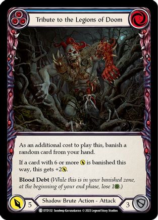 Tribute to the Legions of Doom (Blue) (DTD132) Rainbow Foil - Dusk till Dawn