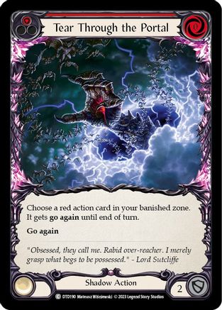 Tear Through the Portal (Red) (DTD190) Rainbow Foil - Dusk till Dawn