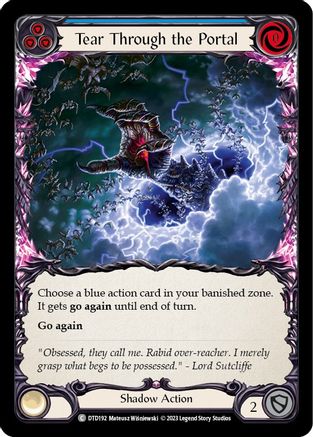 Tear Through the Portal (Blue) (DTD192) Rainbow Foil - Dusk till Dawn