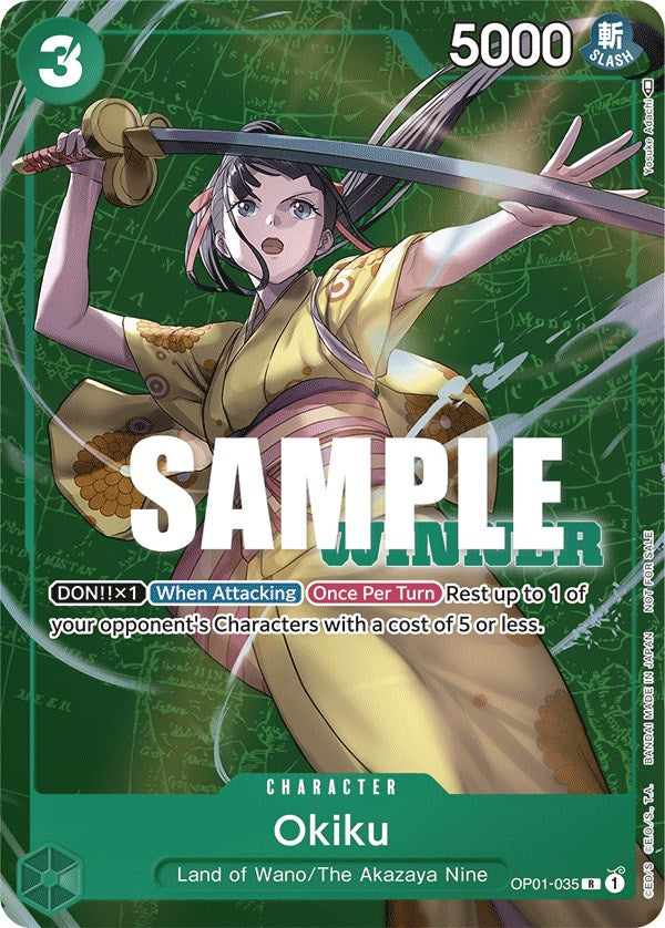 Okiku (Tournament Pack Vol. 4) [Winner] [One Piece Promotion Cards] | Silver Goblin