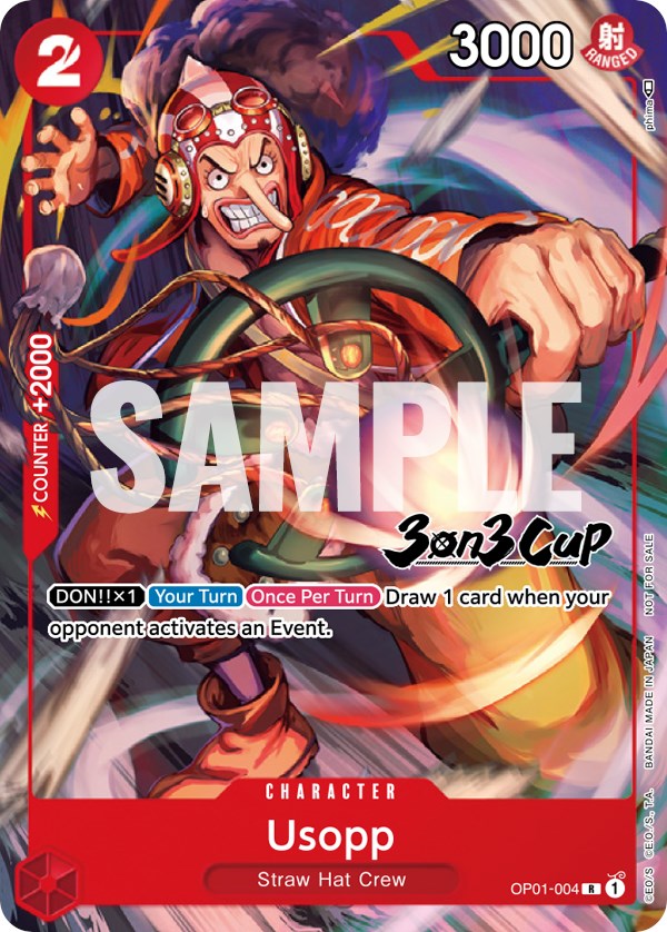 Usopp (3-on-3 Cup) [Participant] [One Piece Promotion Cards] | Silver Goblin