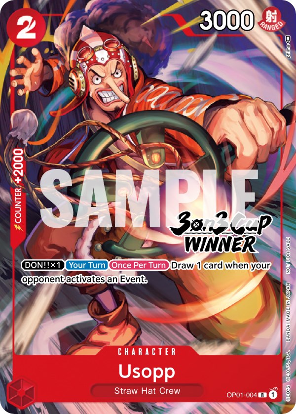 Usopp (3-on-3 Cup) [Winner] [One Piece Promotion Cards] | Silver Goblin