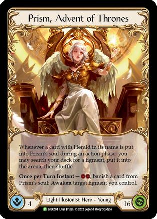 Prism, Advent of Thrones (HER084) Cold Foil - Flesh and Blood: Promo Cards