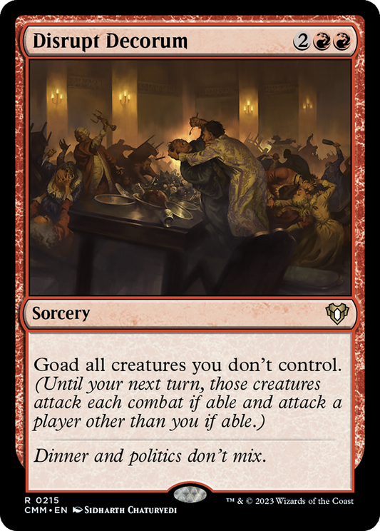 Disrupt Decorum [Commander Masters] Foil