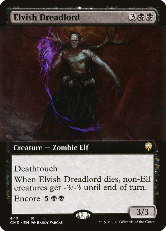 Elvish Dreadlord (Extended Art) [Commander Legends] Foil