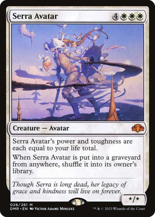 Serra Avatar [Dominaria Remastered] Foil