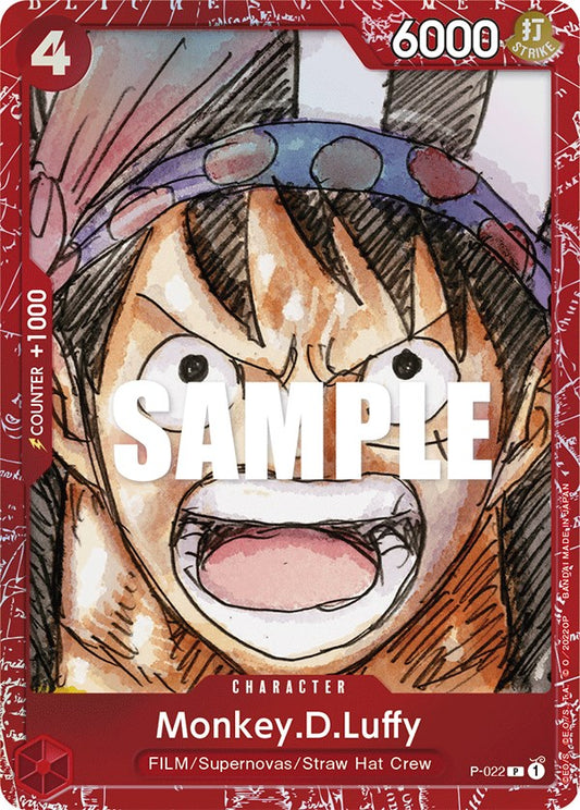 Monkey.D.Luffy (Premium Card Collection -ONE PIECE FILM RED Edition-) (P-022) Foil