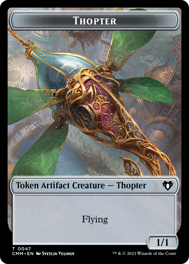 Thopter Token [Commander Masters Tokens] | Silver Goblin
