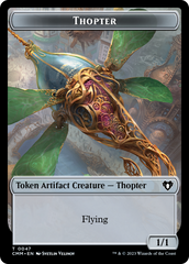 Thopter // Construct (41) Double-Sided Token [Commander Masters Tokens] | Silver Goblin