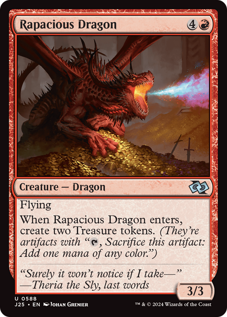 Rapacious Dragon [Foundations Jumpstart] | Silver Goblin