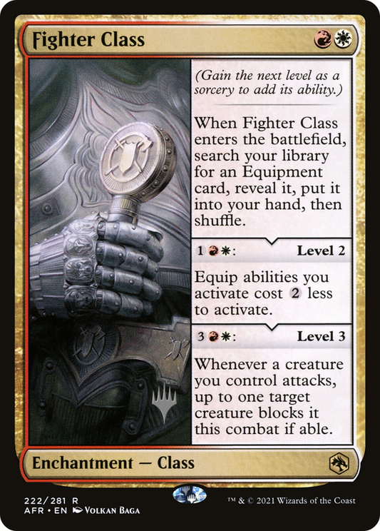 Fighter Class (Promo Pack) [Dungeons & Dragons: Adventures in the Forgotten Realms Promos] Foil