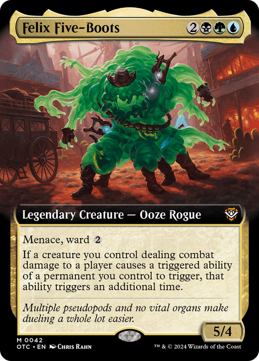 Felix Five-Boots (Extended Art) [Outlaws of Thunder Junction Commander] Foil