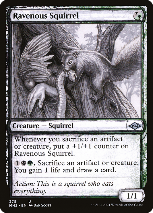 Ravenous Squirrel (Sketch) [Modern Horizons 2] Foil