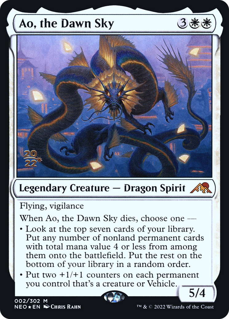 Ao, the Dawn Sky [Kamigawa: Neon Dynasty Prerelease Promos]