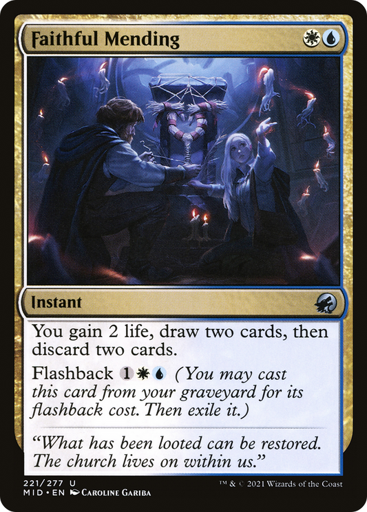Faithful Mending [Innistrad: Midnight Hunt] Foil