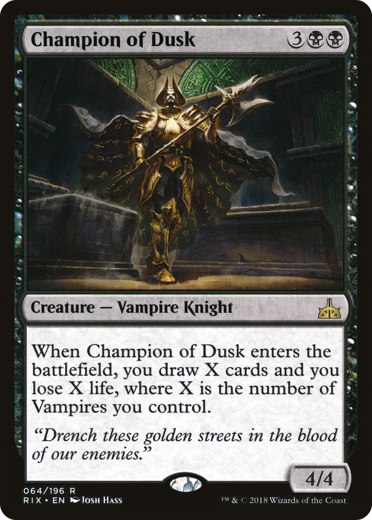 Champion of Dusk [Rivals of Ixalan] | Silver Goblin