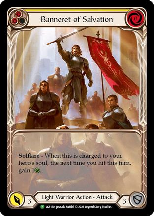 Banneret of Salvation - LGS180 (LGS180) Rainbow Foil - Flesh and Blood: Promo Cards
