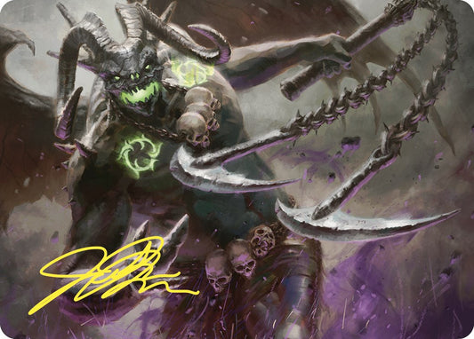Archfiend of Despair Art Card (Gold-Stamped Signature) [Commander Masters Art Series]