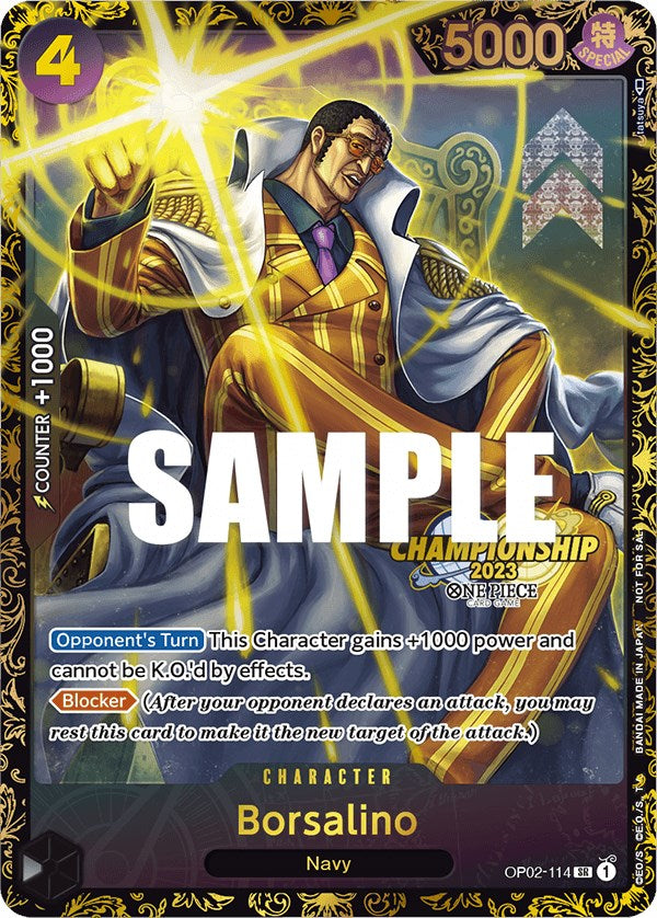 Borsalino (Championship 2023) [One Piece Promotion Cards] | Silver Goblin